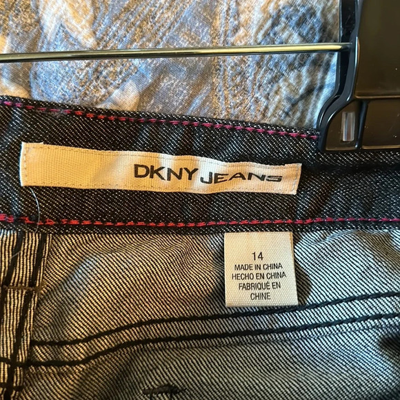 DKNY Women's Straight Leg Jeans - Dark Gray - Picture 3 of 3